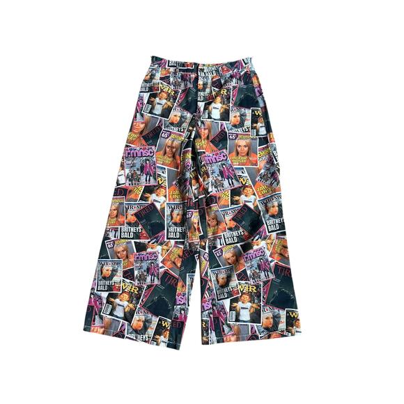 Reminisce Tabloid Magazine Pants Womens Medium - Picture 6 of 7